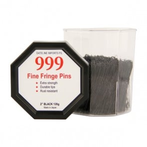999 Fine Fringe Pins 2" Black 120g