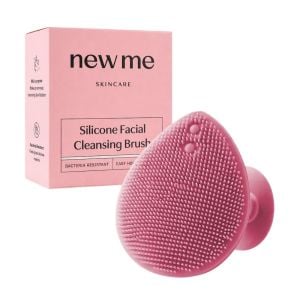 New Me Silicone Facial Cleansing Brush - Claret