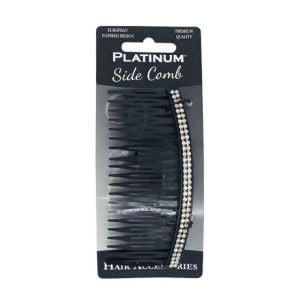 Cricket Platinum Diamonte Side Comb